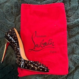 Christian louboutin red bottoms European size 38.5